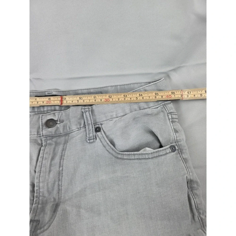 Aeropostale Jeans Skinny Tapered Fit Gray Denim Mens 32x30 Nice Whiskers